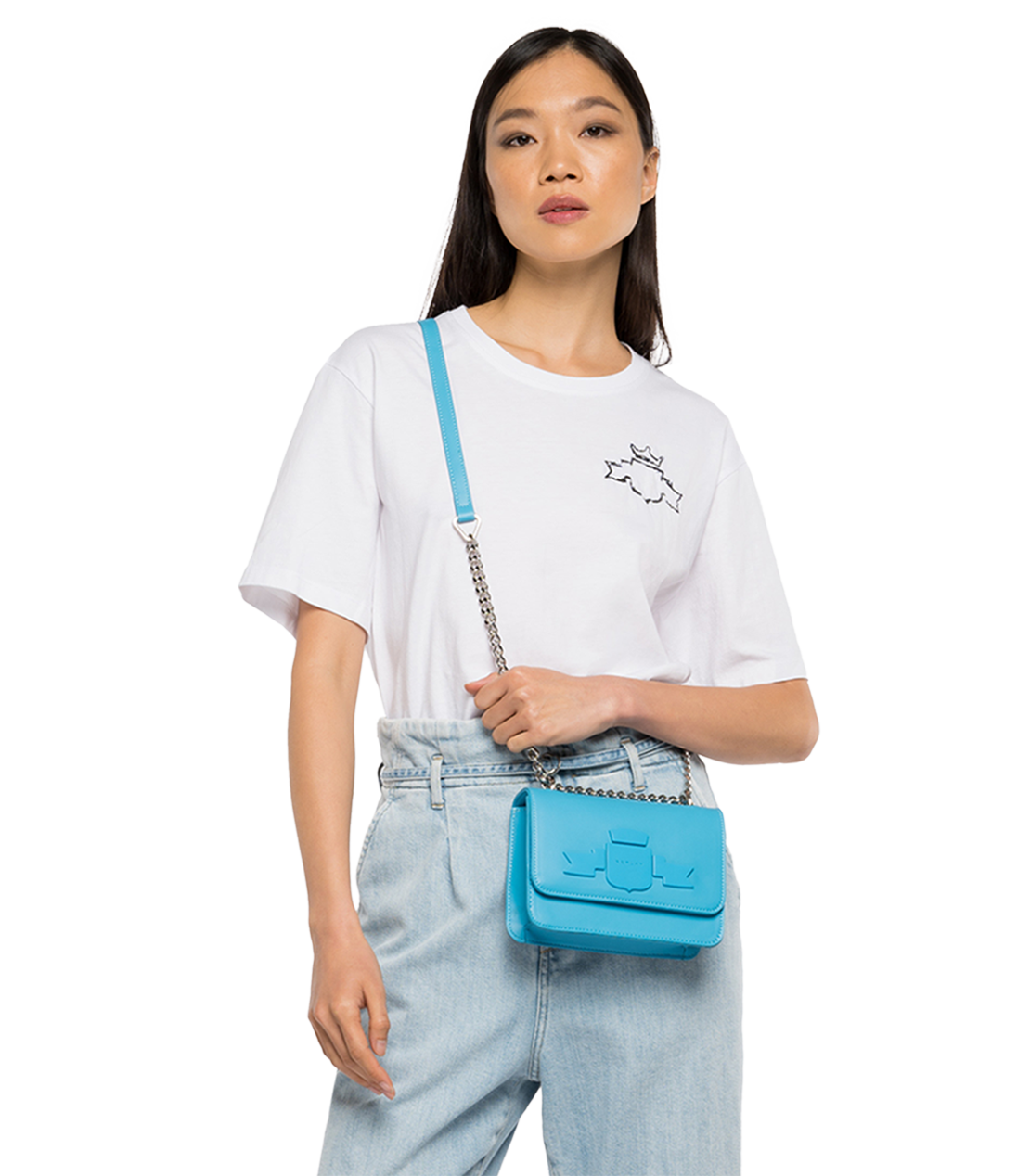 ピースダイオーガニックコットンジャージーTシャツ 詳細画像 ホワイト 1